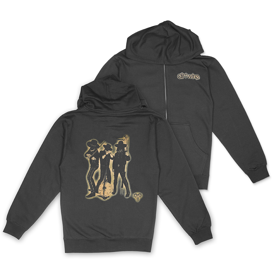 Dirtwire logo zip hoodie black